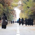 Women return to Kabul University to register for classes